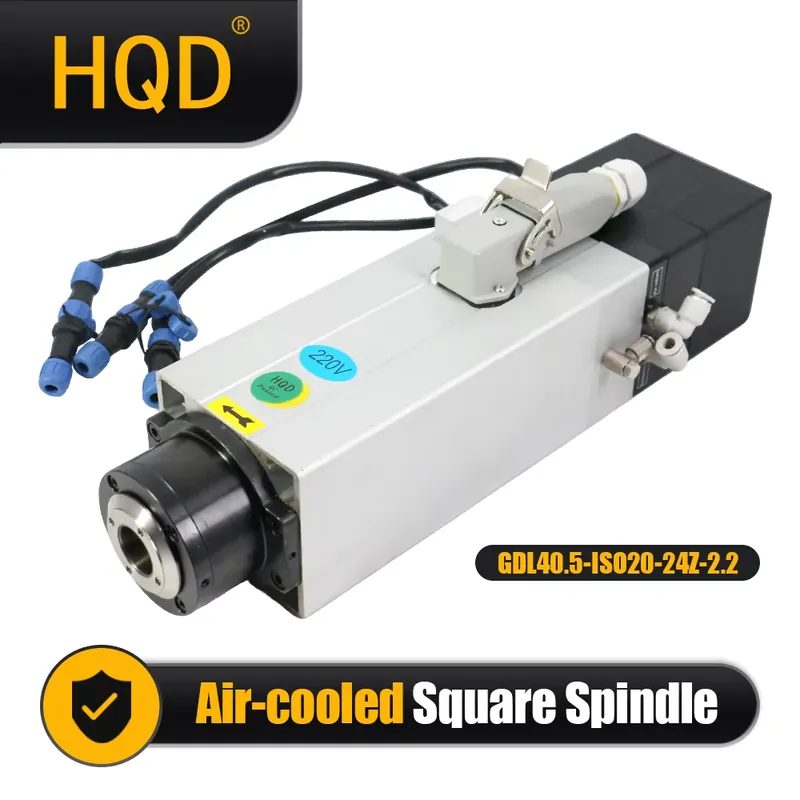 Cnc Spindle Motor - Poland Shipped HQD GDL40.5-ISO20-24Z-2.2 220V 24000RPM