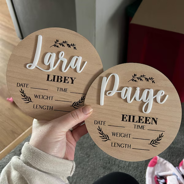 1Pc Custom Baby Announcement S - Industrial Laser Power review and price