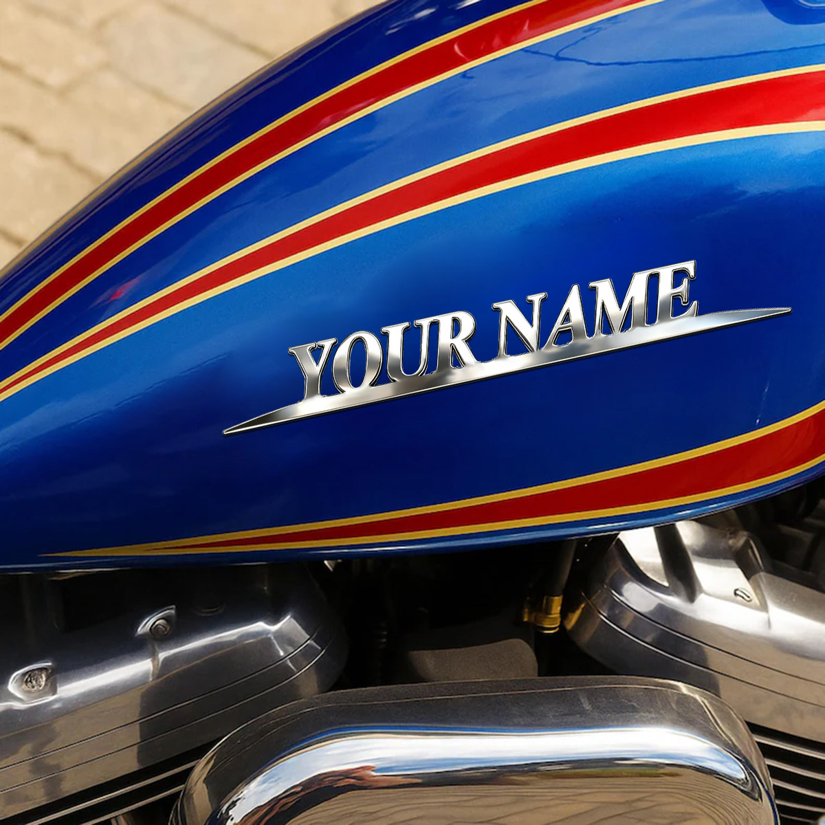 Metal Trendy YOUR NAME Sticker - Industrial Laser Power review and price