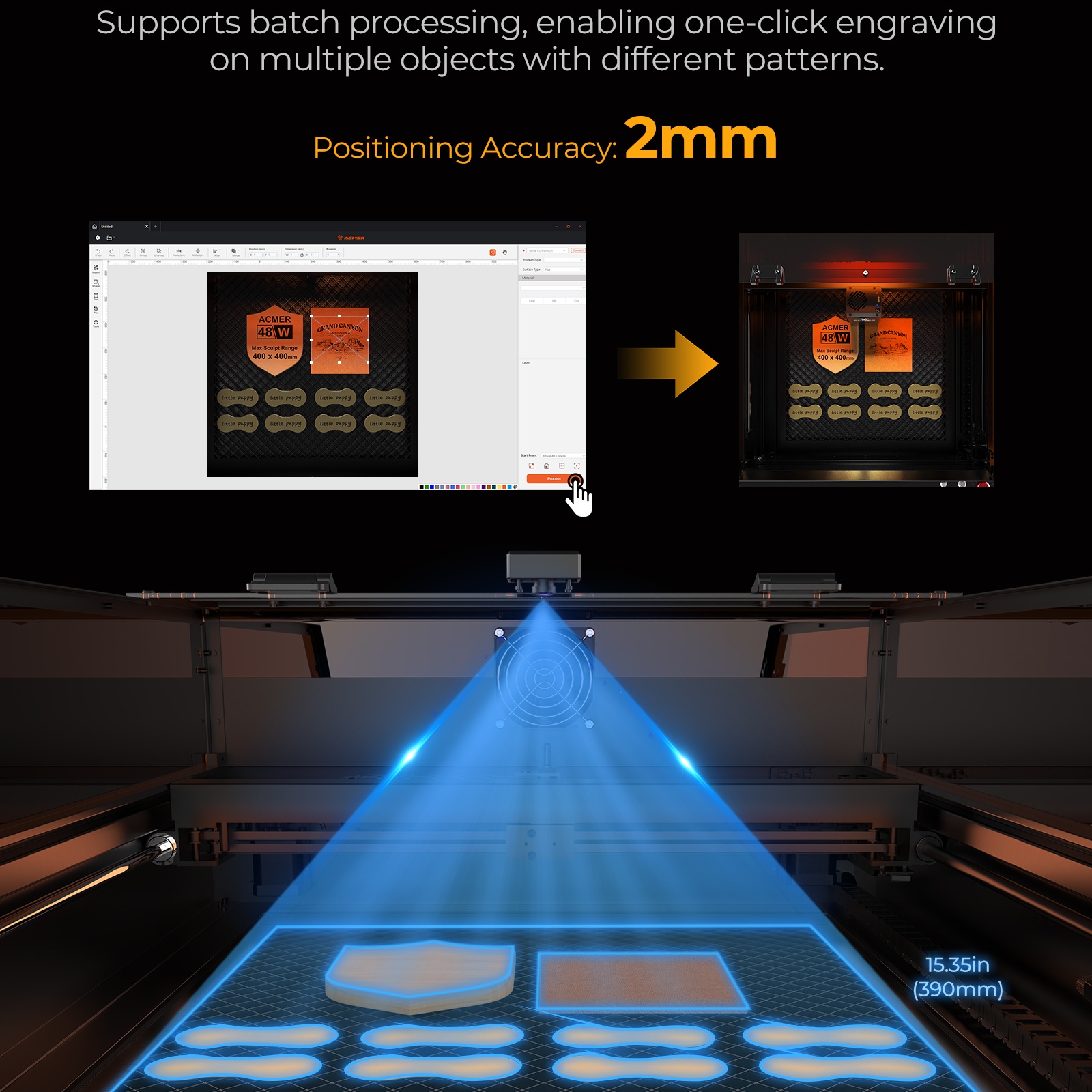 ACMER P3 48000mm/min Class 1 L - Industrial Laser Engraver For Wood review and price