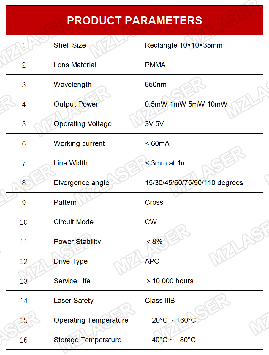Compact Red Cross Laser Module - Industrial Grade Laser review and price