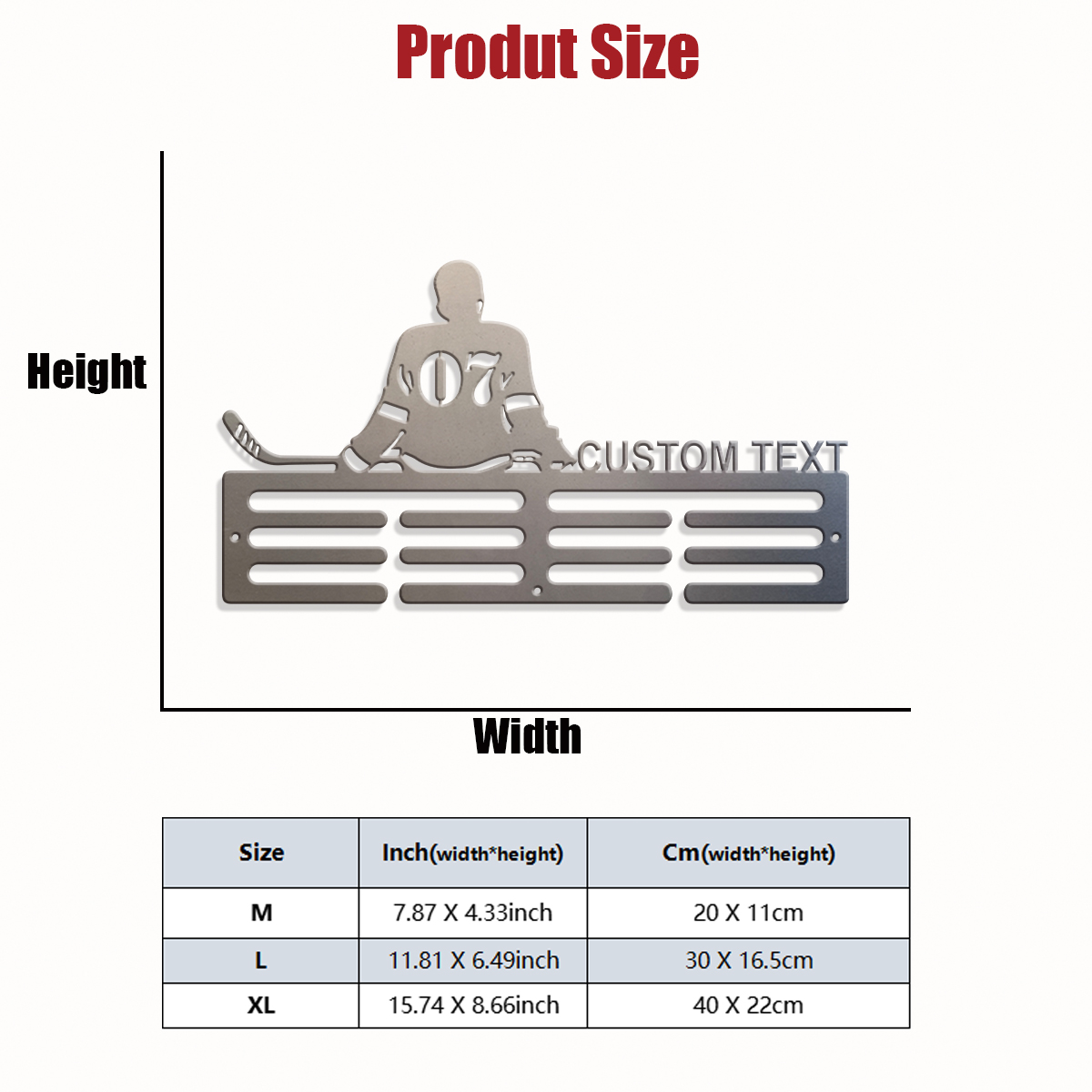 1pc Custom Ice Hockey Metal Me - Industrial Laser Power review and price
