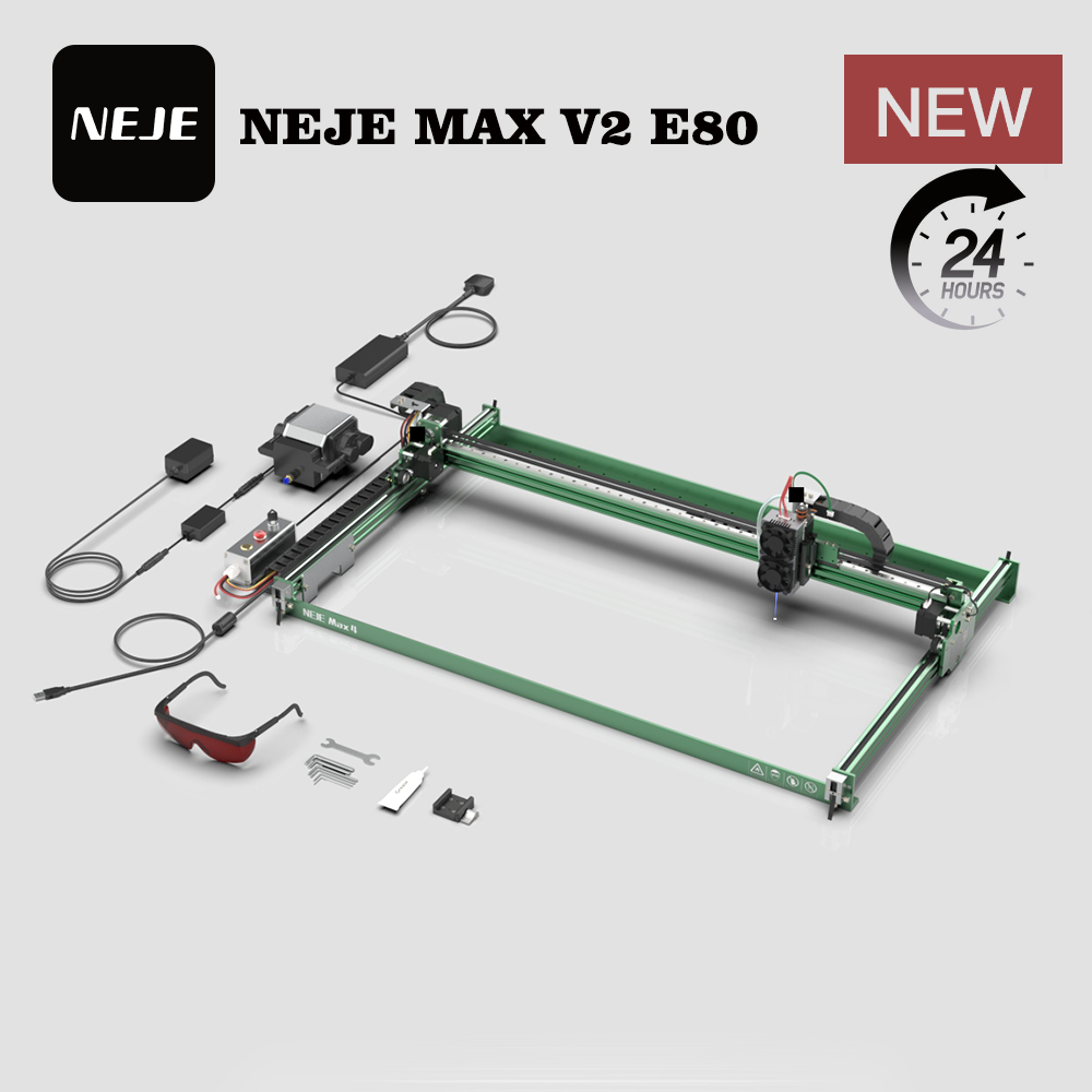 NEJE MAX V2 E80 80W 455nm Lase - Industrial Laser Engraver For Wood review and price
